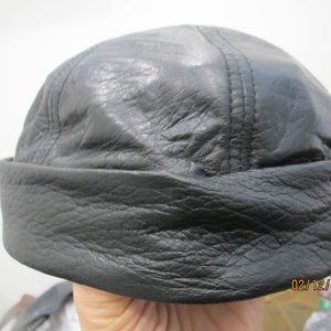 Leather Cuffed Beanie XL